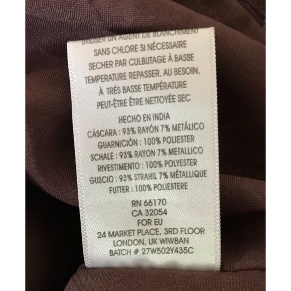 Urban Outfitters Ecote Long-Sleeve Plum and Silver Stripes Dress - Size Medium - Picture 7 of 12